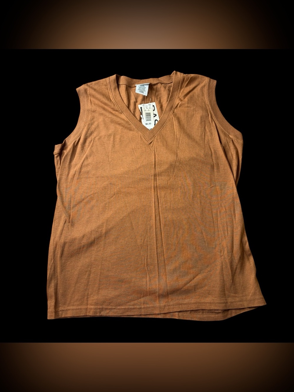 Basic Editions Y2K Vintage Brown Tank Top Sz XL NWT